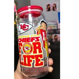 Football sports team Betty chiefs 16oz cup